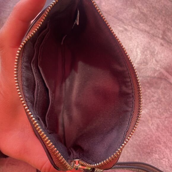 Coach Women's Corner Zip Wristlet In Pouch, Small - Khaki Gold - Picture 4 of 7